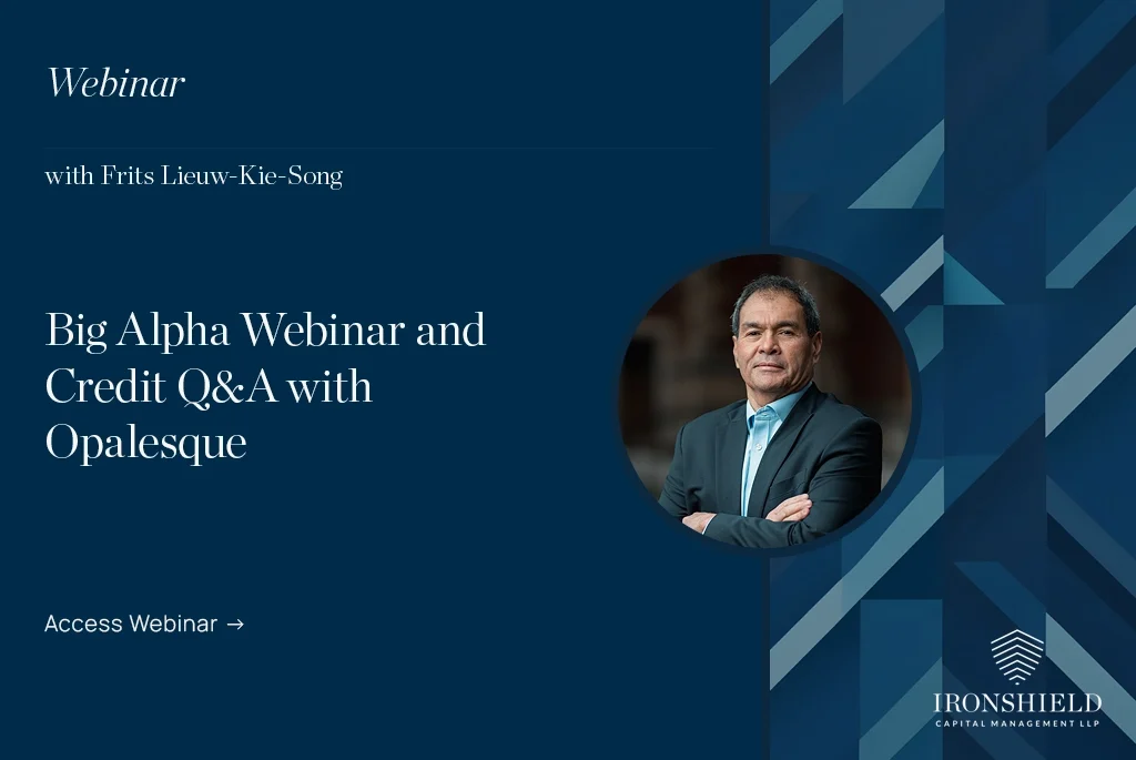 Big Alpha Webinar and Credit Q&A with Opalesque | Frits Lieuw-Kie-Song